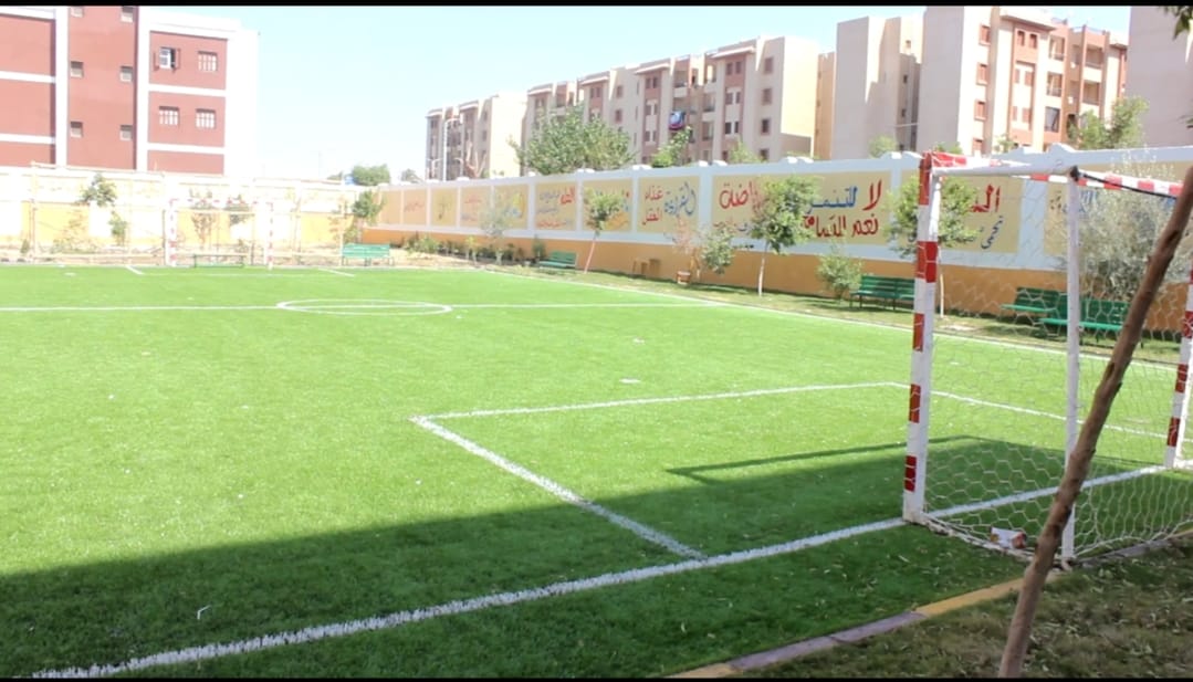 ملاعب المدارس الجديدة