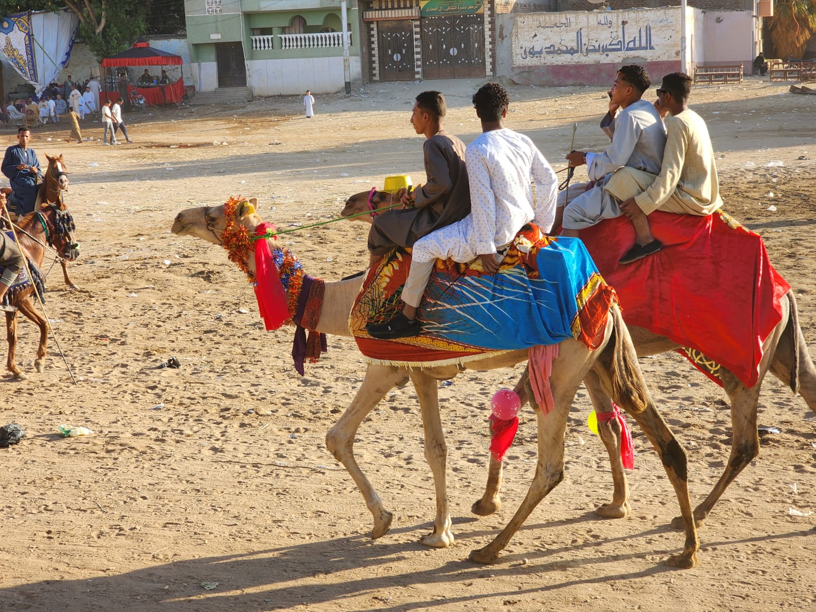 الشباب يشاركون فى دورة المولد بالجمال