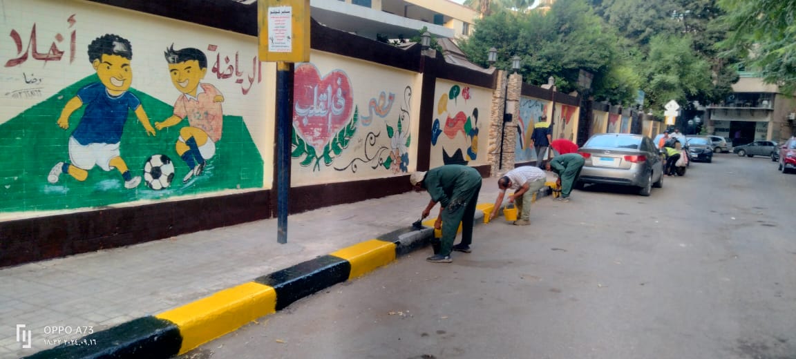 رفع كفاءة الشوارع بمحيط المدارس