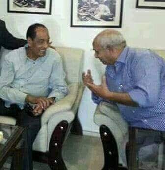 البطل حاتم عبد اللطيف مع المشير طنطاوي