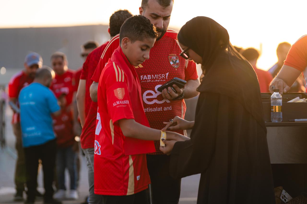 الأطفال قبل مباراة الأهلي والزمالك