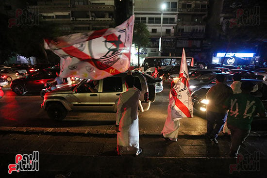 احتفال جمهور الزمالك بالكأس