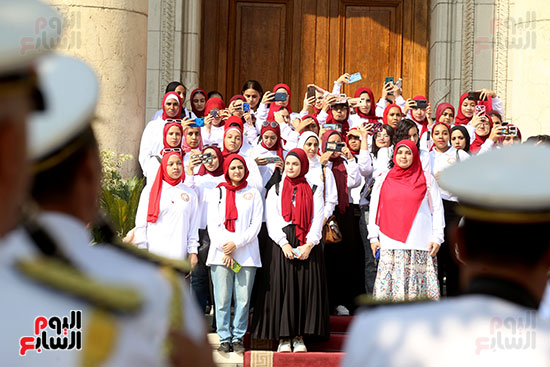 عزف السلام الوطني بالجامعة