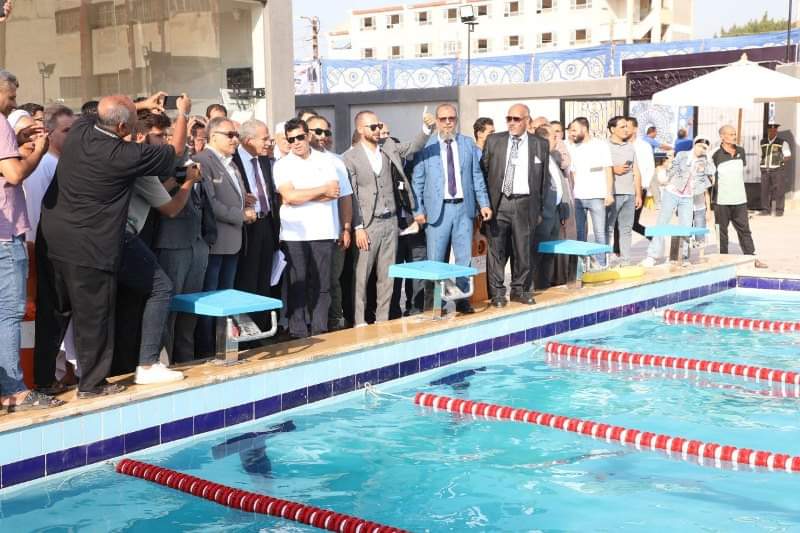 افتتاح حمام السباحة في نادي أبو كبير افتتاح حمام السباحة في نادي أبو كبير