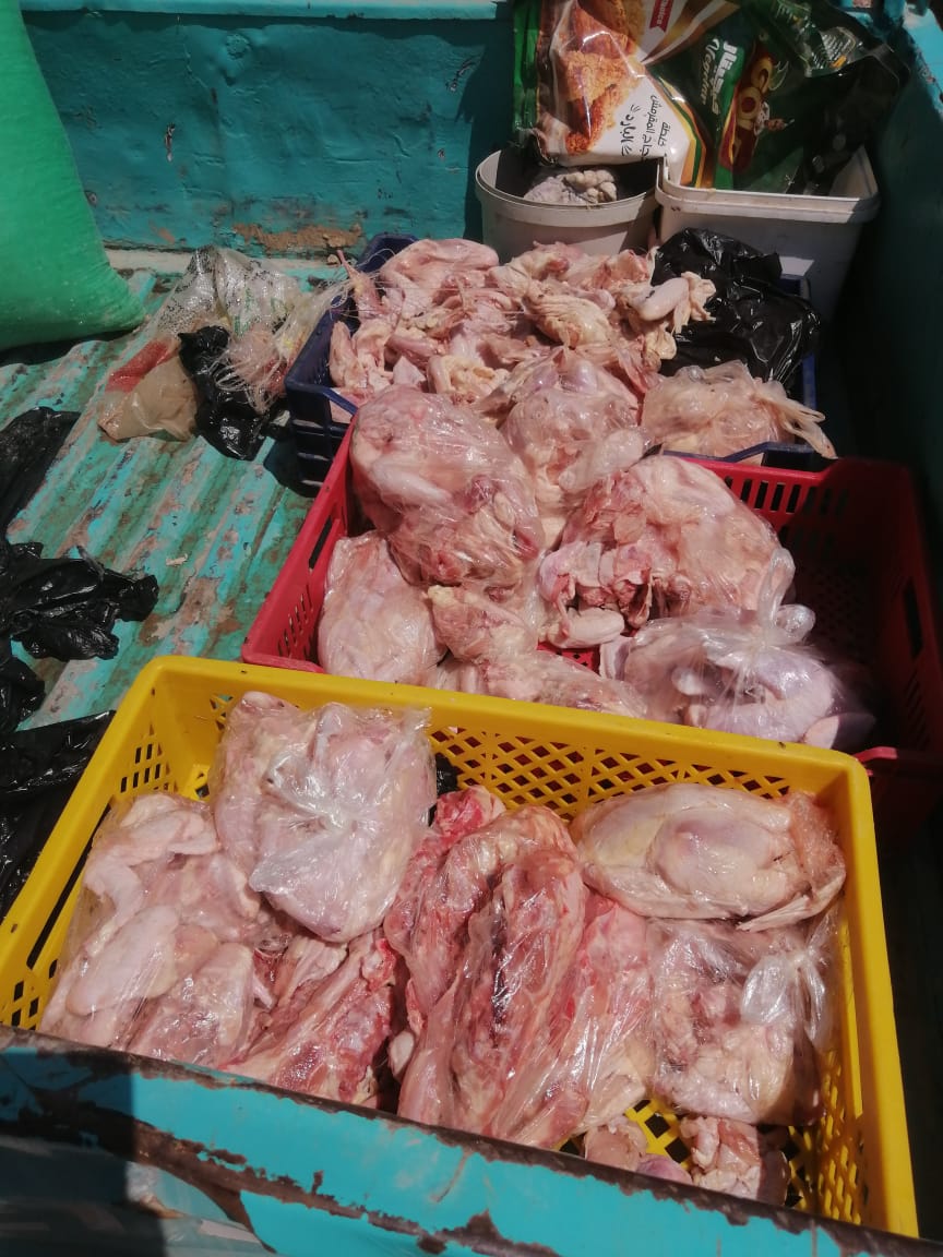 جانب من المضبوطات بالحملة جانب من المضبوطات بالحملة