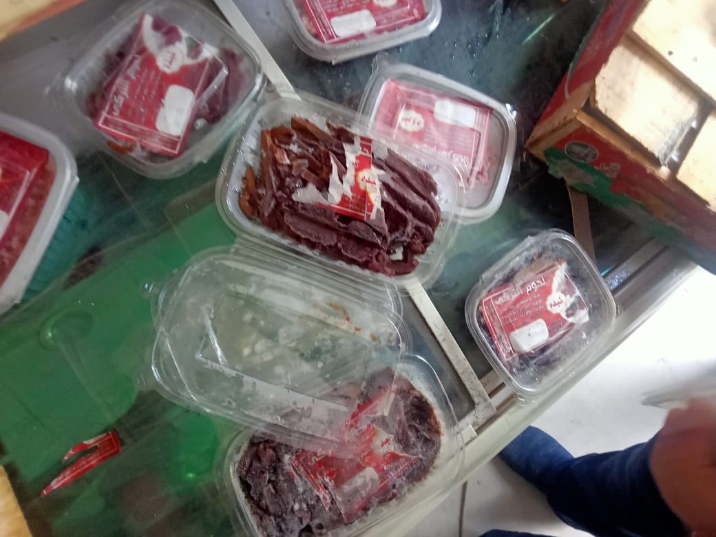 المضبوطات من االلحوم المضبوطات من االلحوم