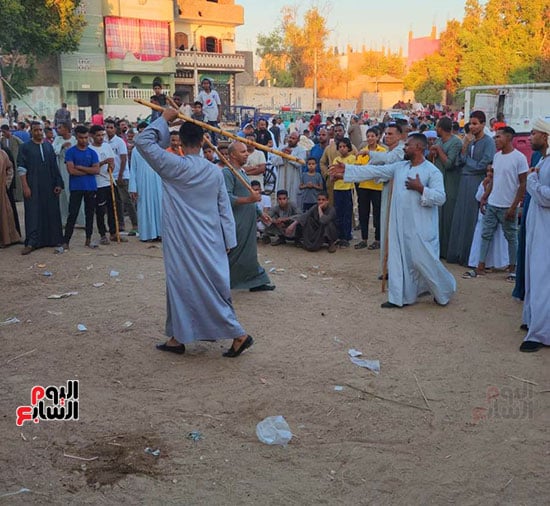 لعبة-التحطيب-فى-احتفالات-المولد-بالأقصر