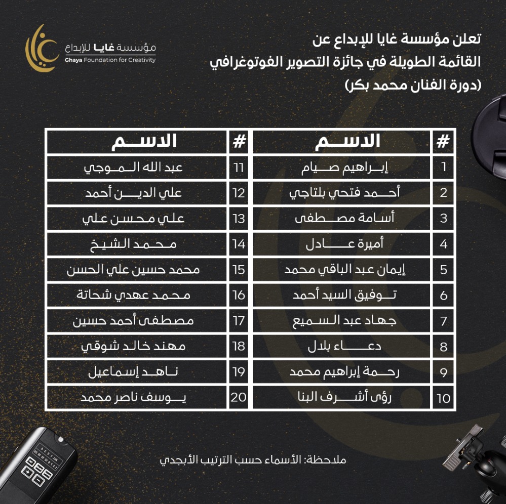 القائمة الطويلة