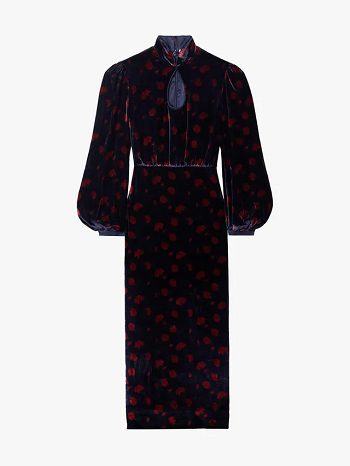 فستان عنابي في اسود مع اللون الأرزق البسيط فستان عنابي في اسود مع اللون الأرزق البسيط