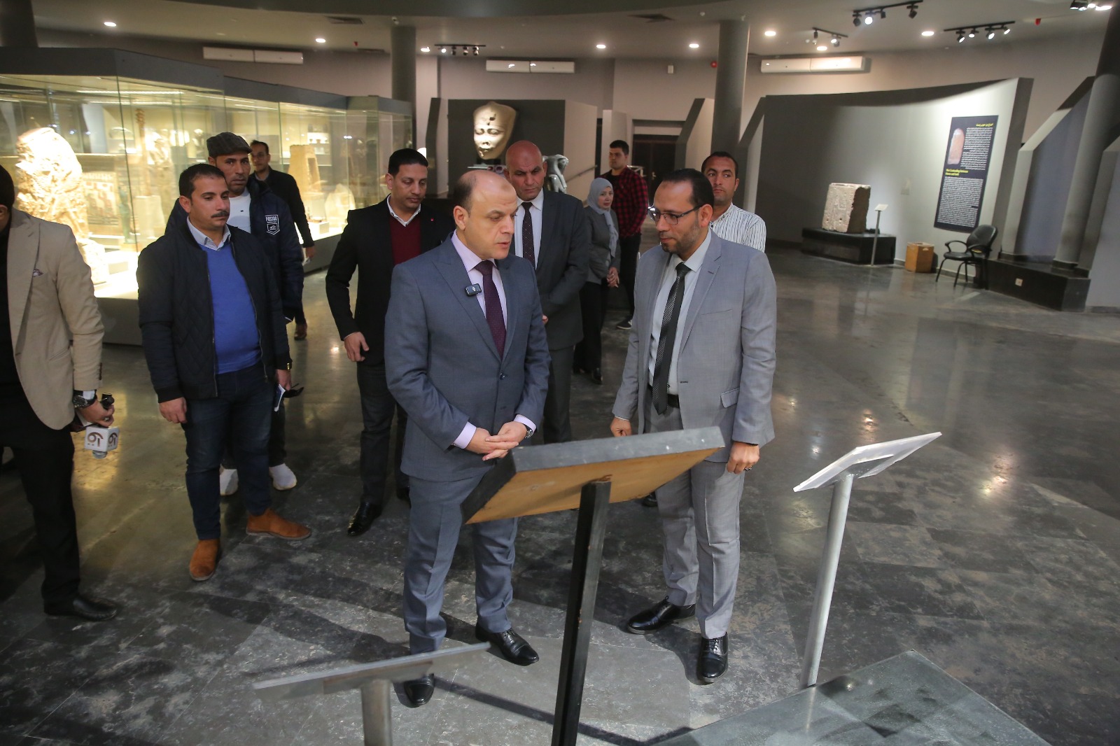 محافظ كفر الشيخ بالمتحف