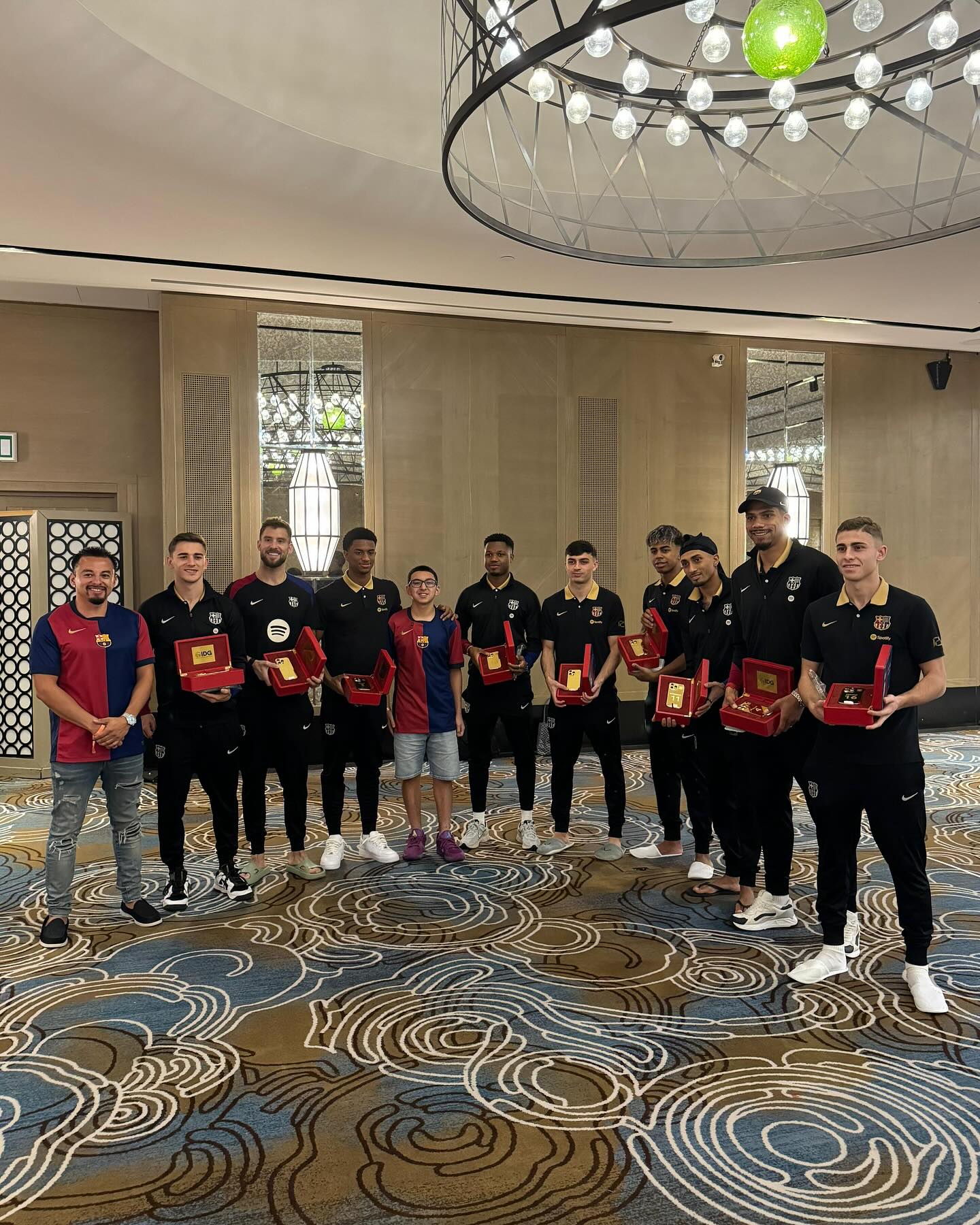 لاعبو برشلونة