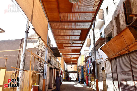 جانب-من-تطوير-منطقة-سوق-إسنا-التراثى