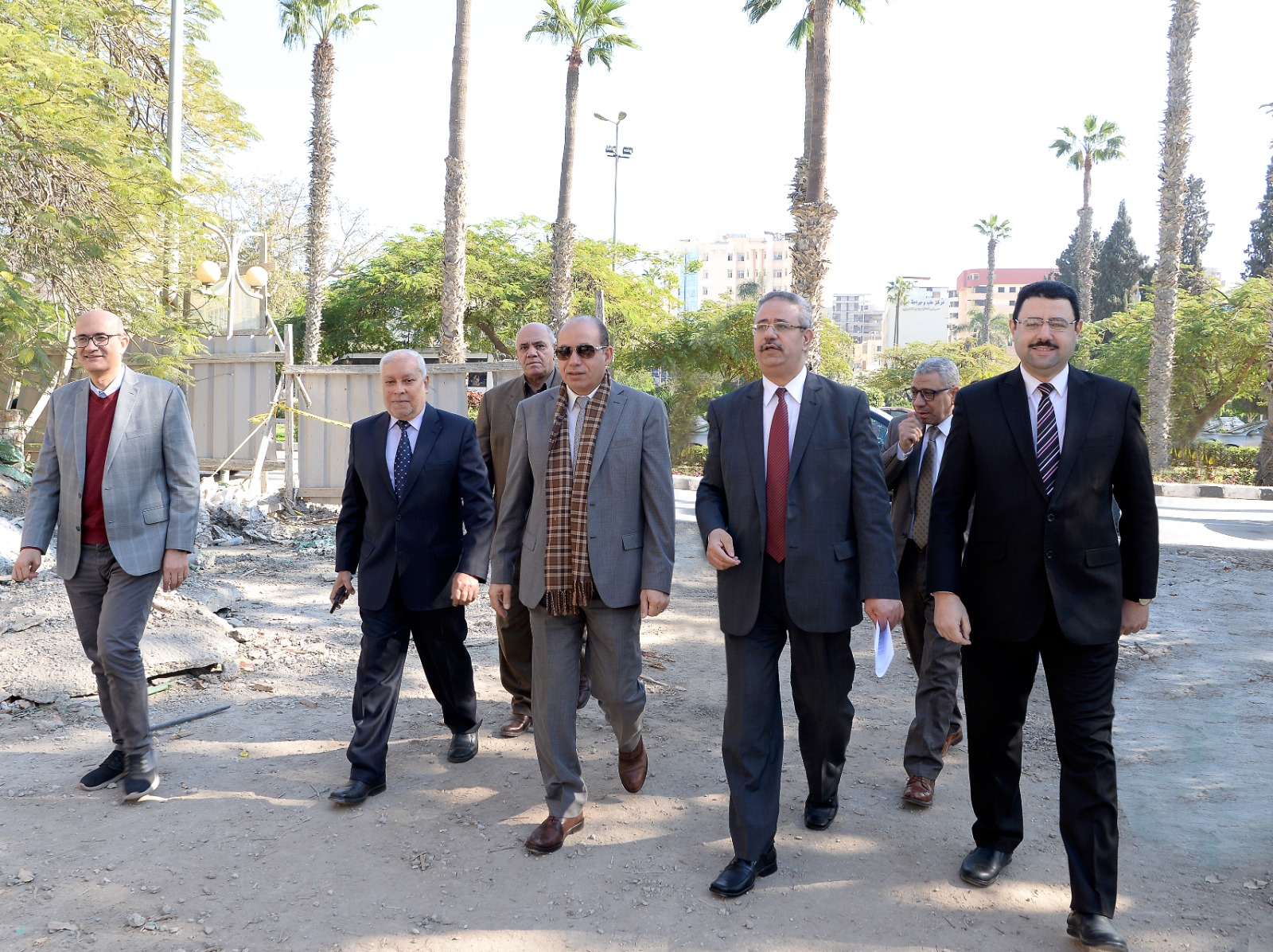 جولة رئيس جامعة المنصورة