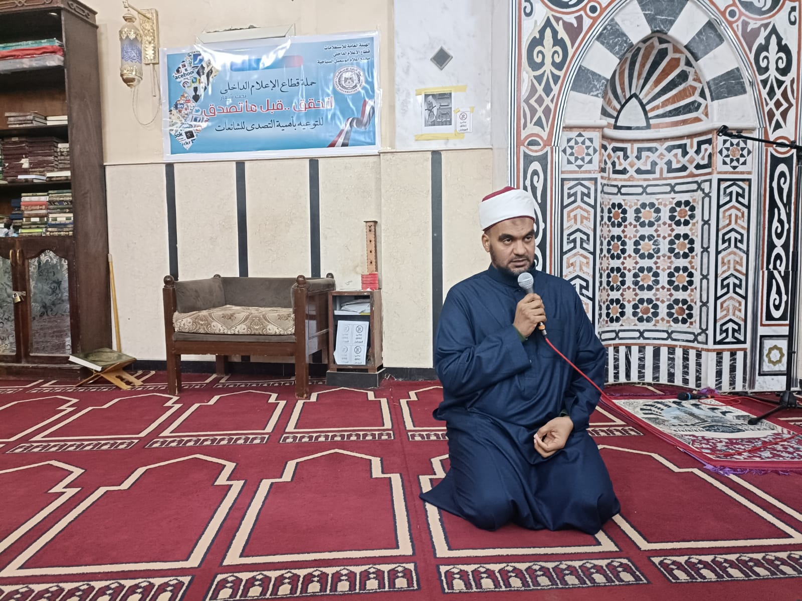 الشيخ محمود عبد العال مدير إدارة أوقاف أبوسمبل السياحية