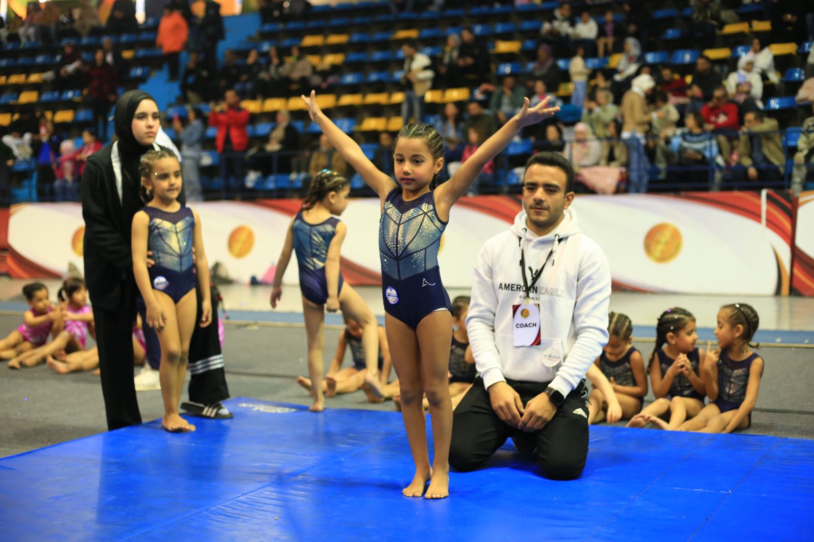 فيروز أحمد حسن  تحصل على المركز الاول فى بطولة الجمهورية للجمباز وتفوز الذهبية وكأس البطولة (18)