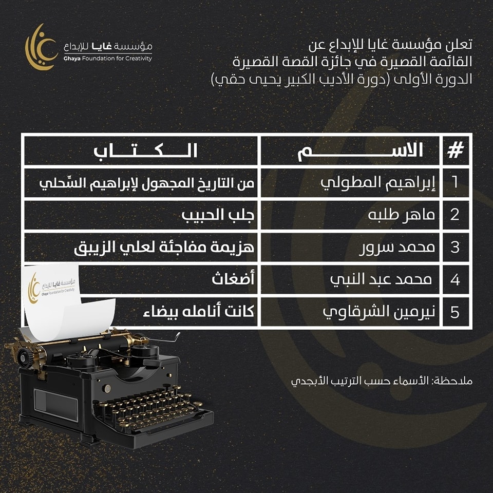 القائمة القصيرة القائمة القصيرة