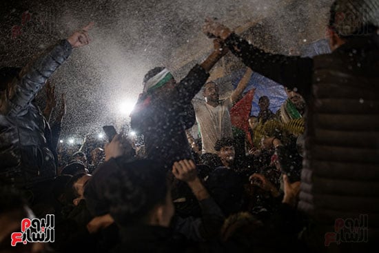 احتفالات وفرحة عارمة فى قطاع غزة