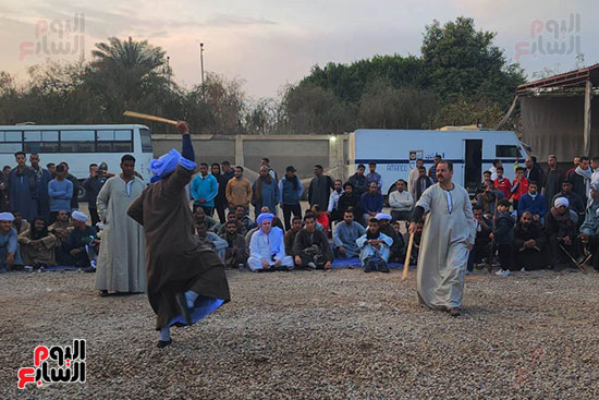 جانب-من-مبارزات-التحطيب-فى-مولد-الشيخ-أبو-الغطاس