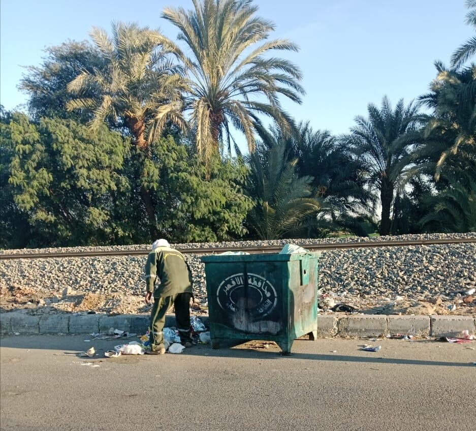 حملات وأعمال النظافة بشارع الحزام الأخضر حملات وأعمال النظافة بشارع الحزام الأخضر