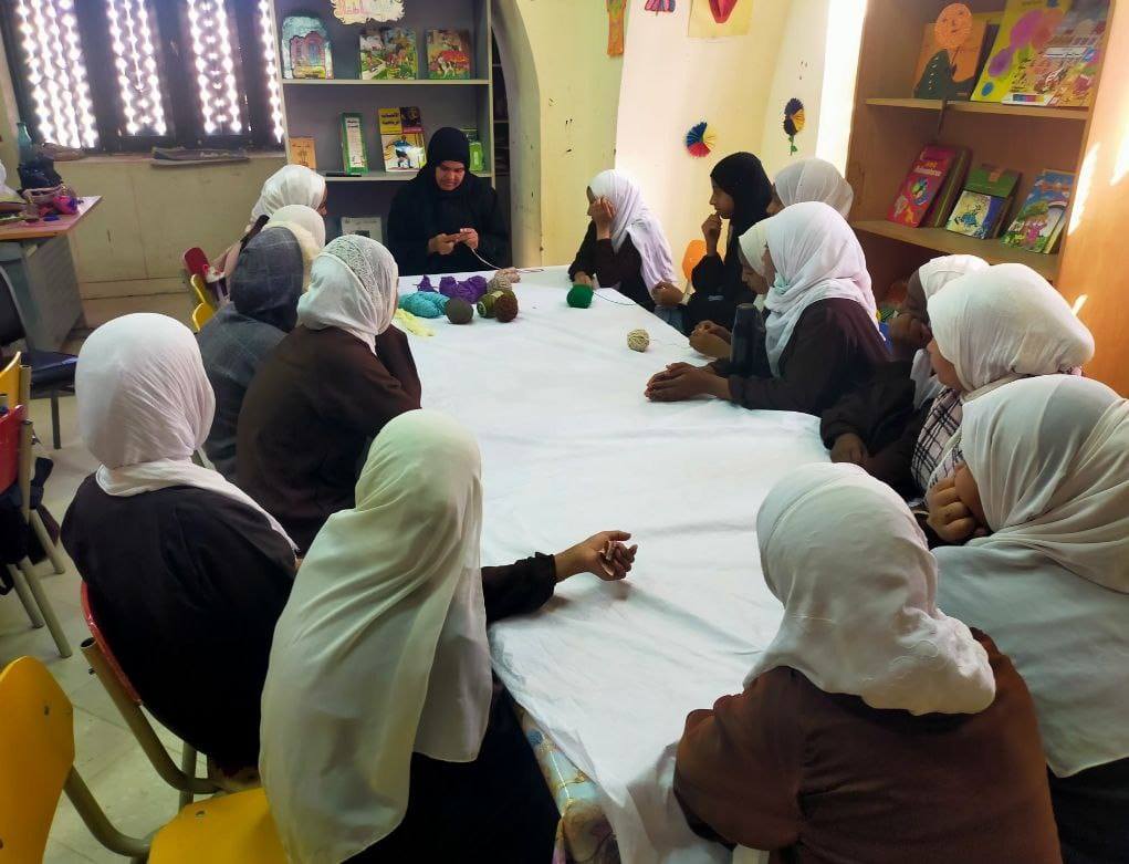 ورش أشغال يدوية لدعم الفتيات بقصور الثقافة