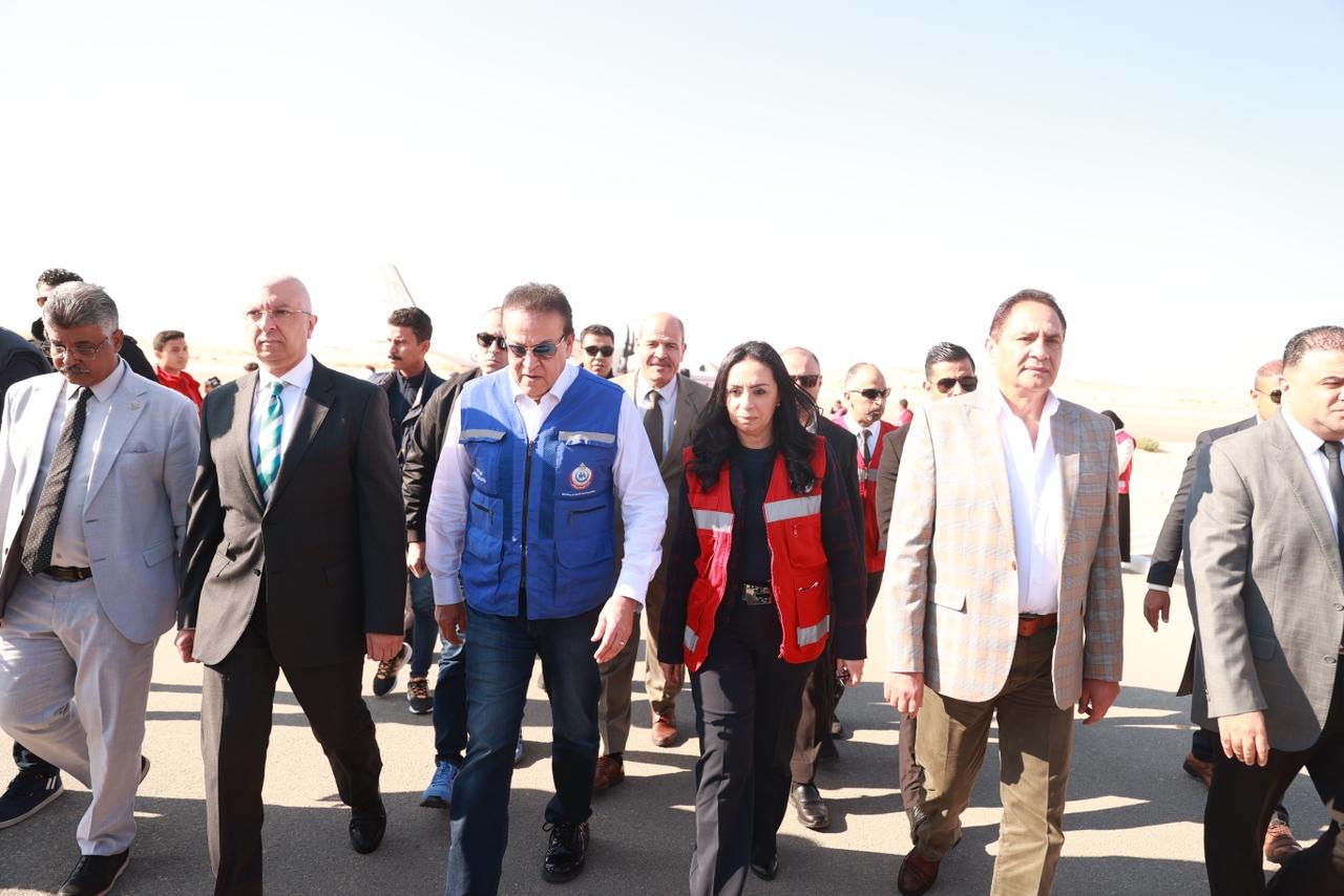 جولة نائب رئيس مجلس الوزراء ووزيرة التضامن  بمدينة الشيخ زويد