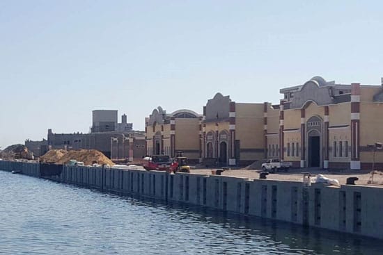 عمليات إنشاء ميناء رشيد للصيد