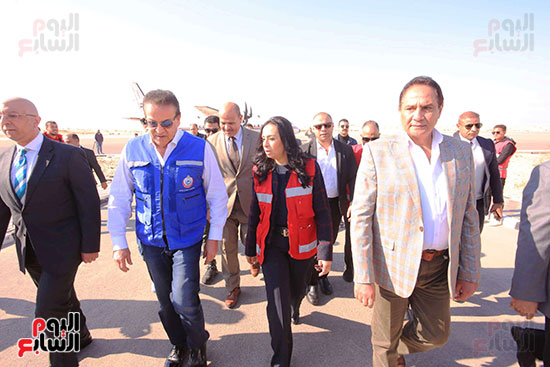 وصول وزيرى الصحة والتضامن للعريش (11)