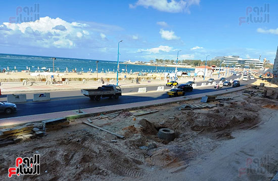 أعمال-البنية-التحتية-بالكورنيش-القديم