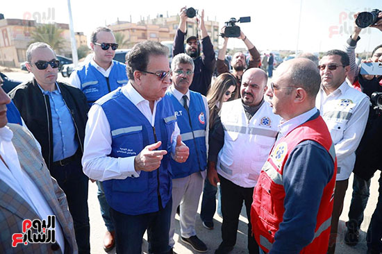وصول وزيرى الصحة والتضامن للعريش (19)