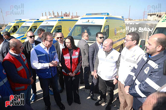 وصول وزيرى الصحة والتضامن للعريش (17)