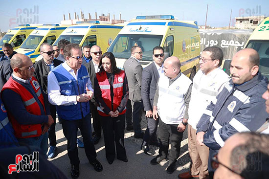 وصول وزيرى الصحة والتضامن للعريش (20)