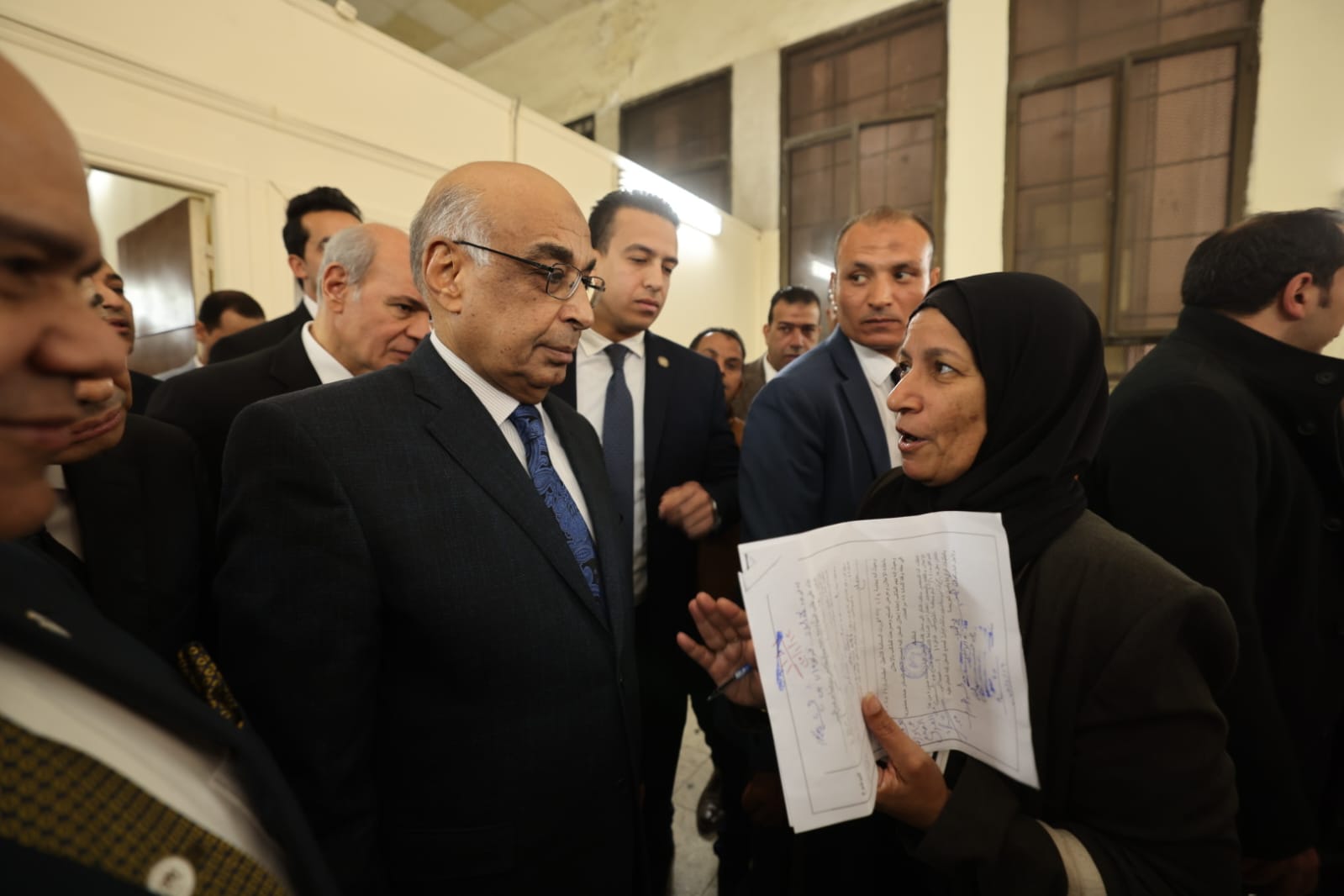 وزير العدل يتفقد أعمال التطوير والترميم لمجمع محاكم الجلاء (12)