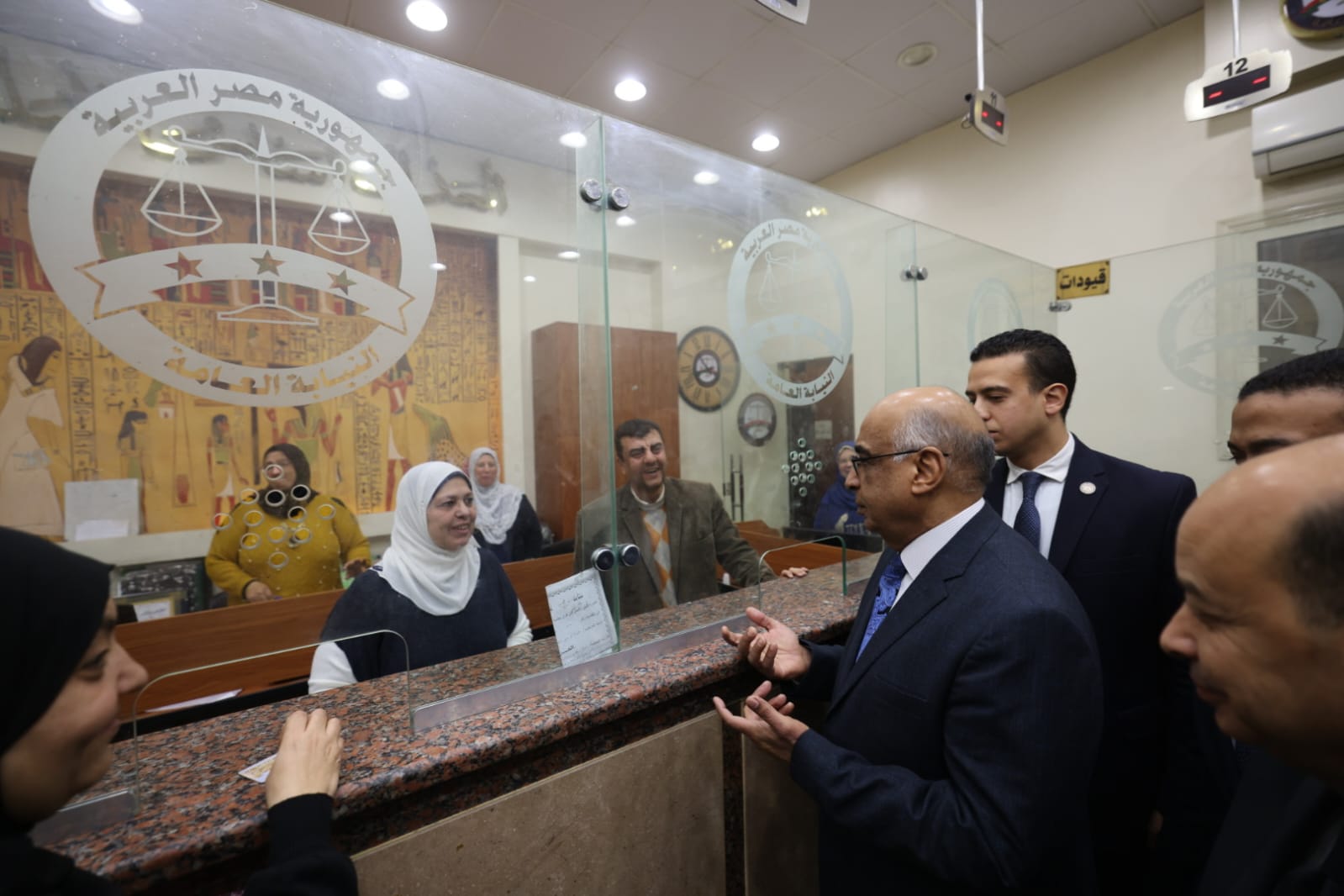 وزير العدل يتفقد أعمال التطوير والترميم لمجمع محاكم الجلاء (13)