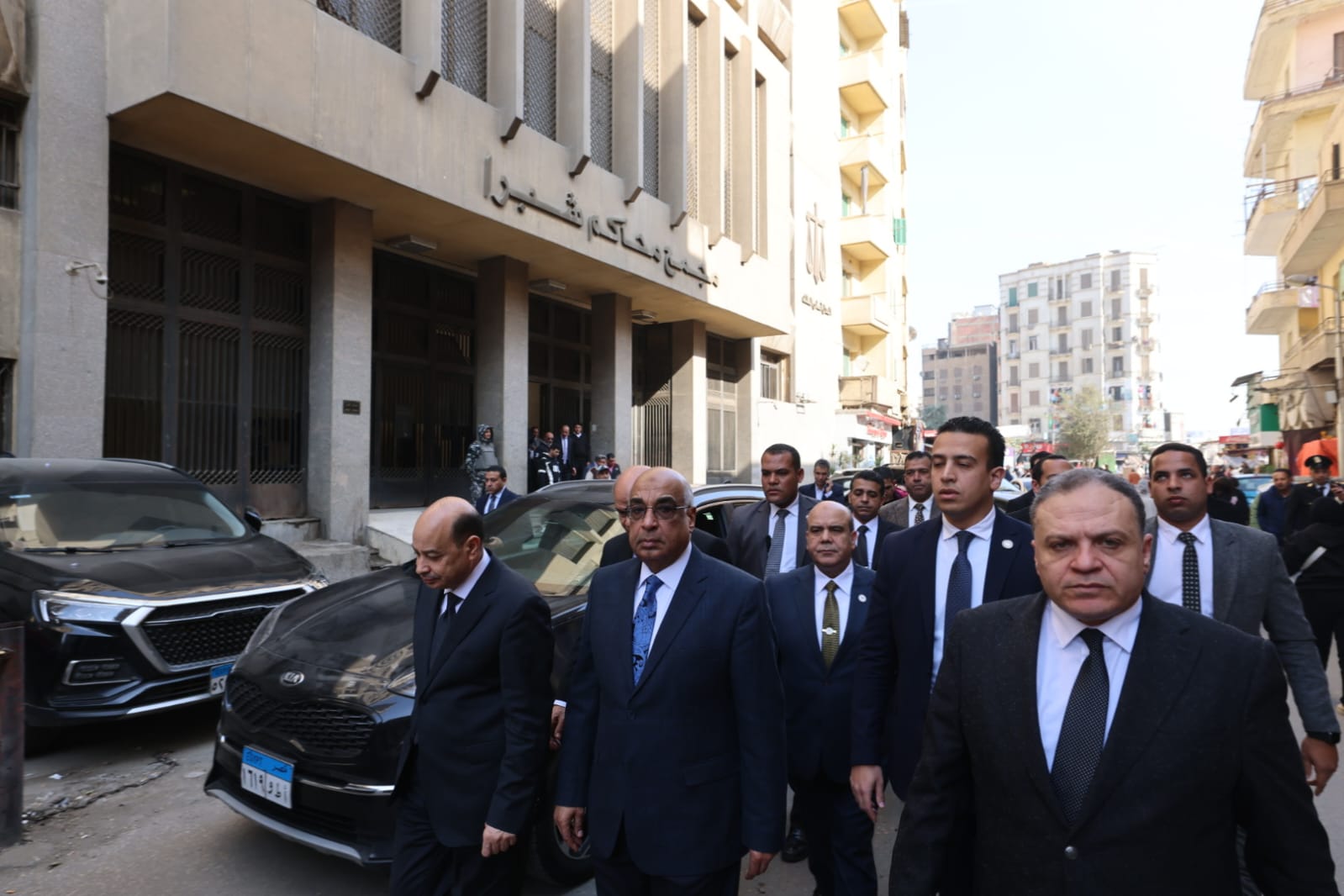 وزير العدل يتفقد أعمال التطوير والترميم لمجمع محاكم الجلاء (9)