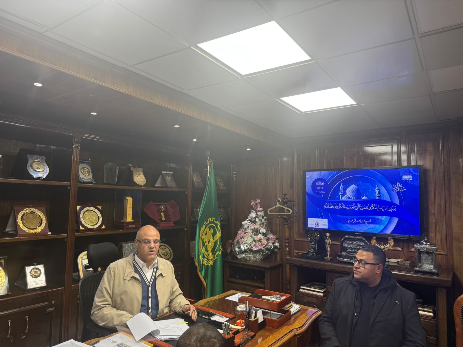 المهندس أيمن عطية محافظ القليوبية ومحرر اليوم السابع المهندس أيمن عطية محافظ القليوبية ومحرر اليوم السابع