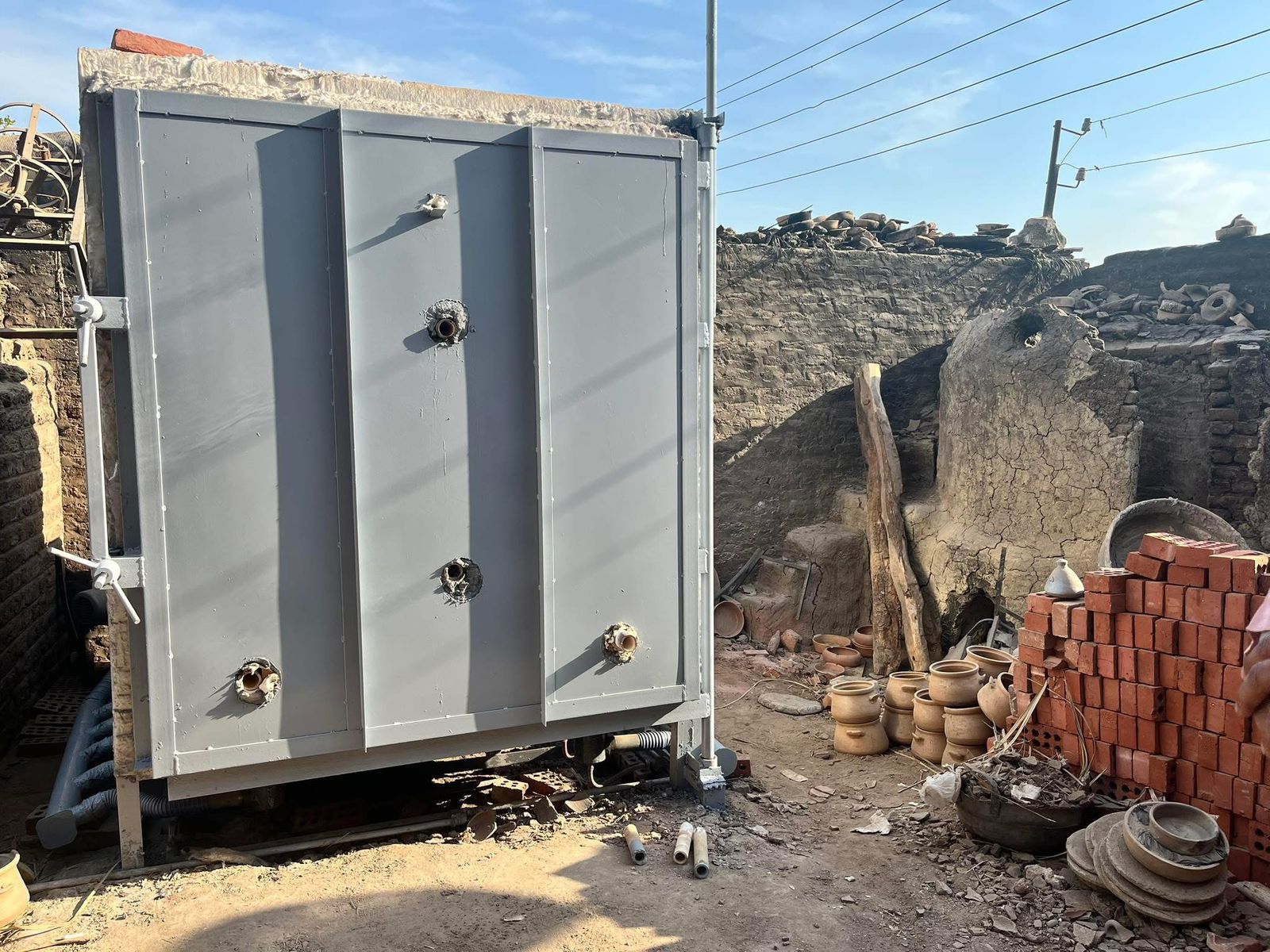  فرن صديقة للبيئة في صناعة الفخار (4)