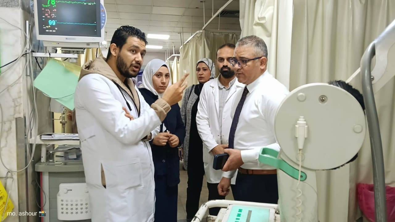 تفقد مستشفى التأمين الصحي بالقليوبية