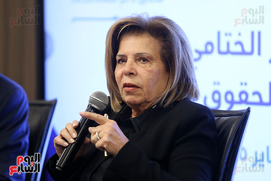 مشيرة خطاب رئيس المجلس القومى لحقوق الإنسان (2)