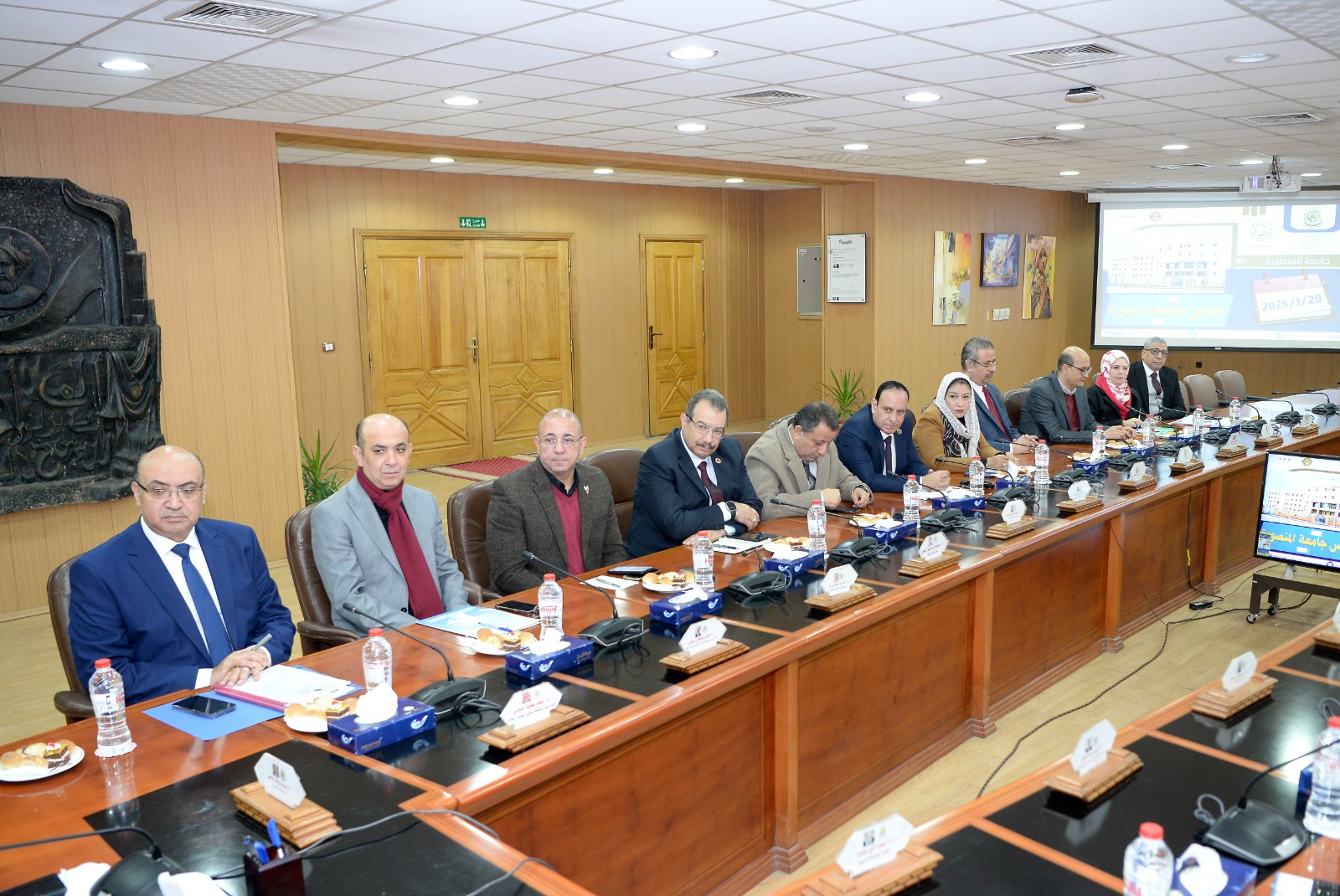 الاجتماع الدوري لجامعة المنصورة بحضور محافظ الدقهلية