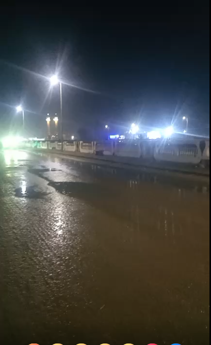 شوارع كفر الشيخ تمتلئ بمياه الامطار