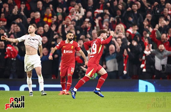 Harry Elliott celebrates the second goal