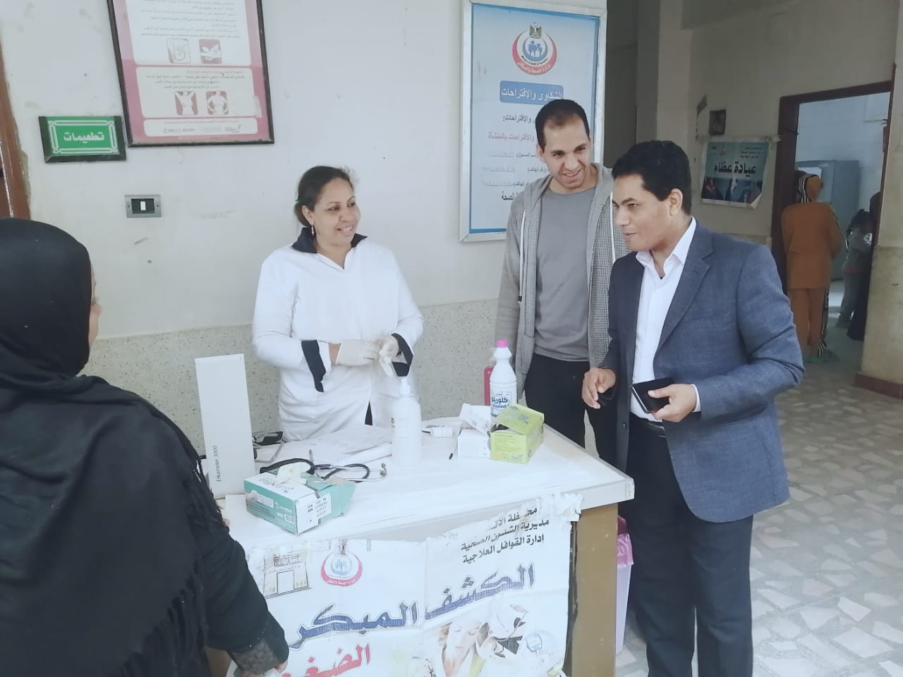 جولة على أعمال القافلة الطبية بجاد الكريم بمدينة الزينية