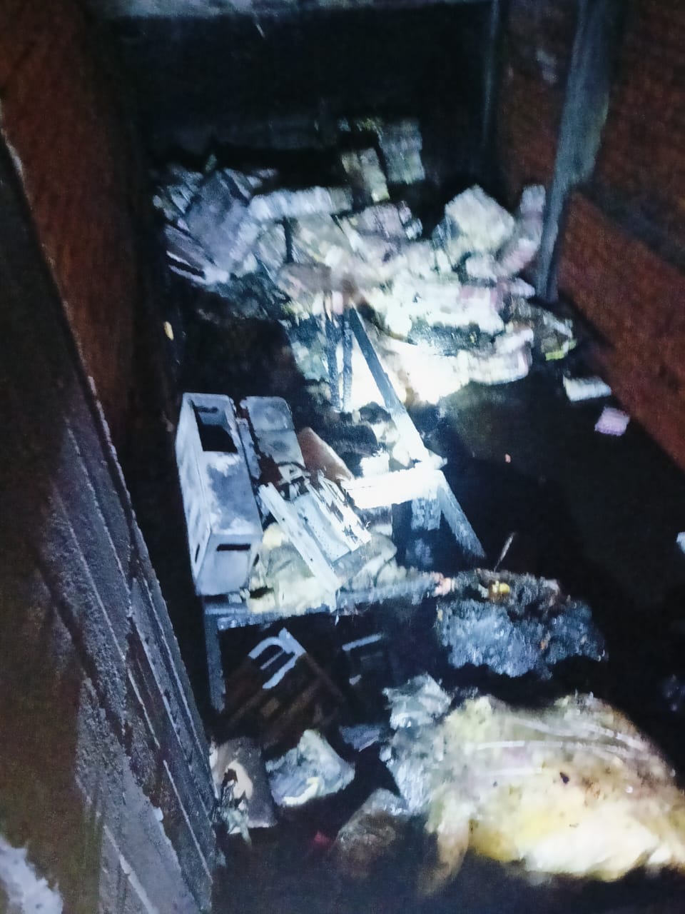 أثار الحريق