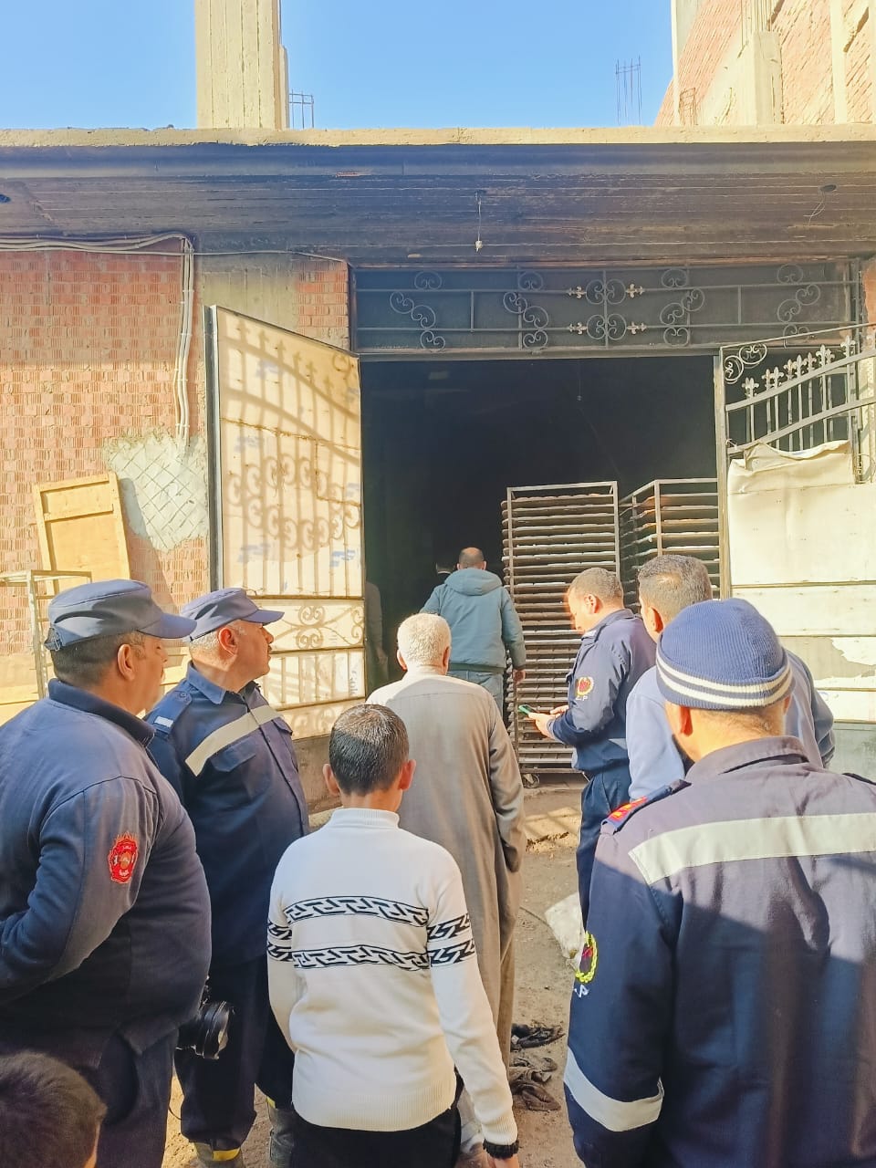 المسنع المحترق