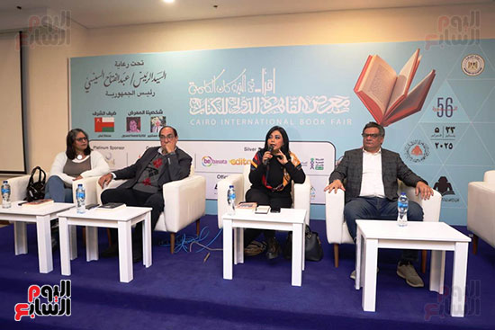 المخرج مدى أحمد على و الكاتب محمد رفيع خلال الندوة المخرج مدى أحمد على و الكاتب محمد رفيع خلال الندوة