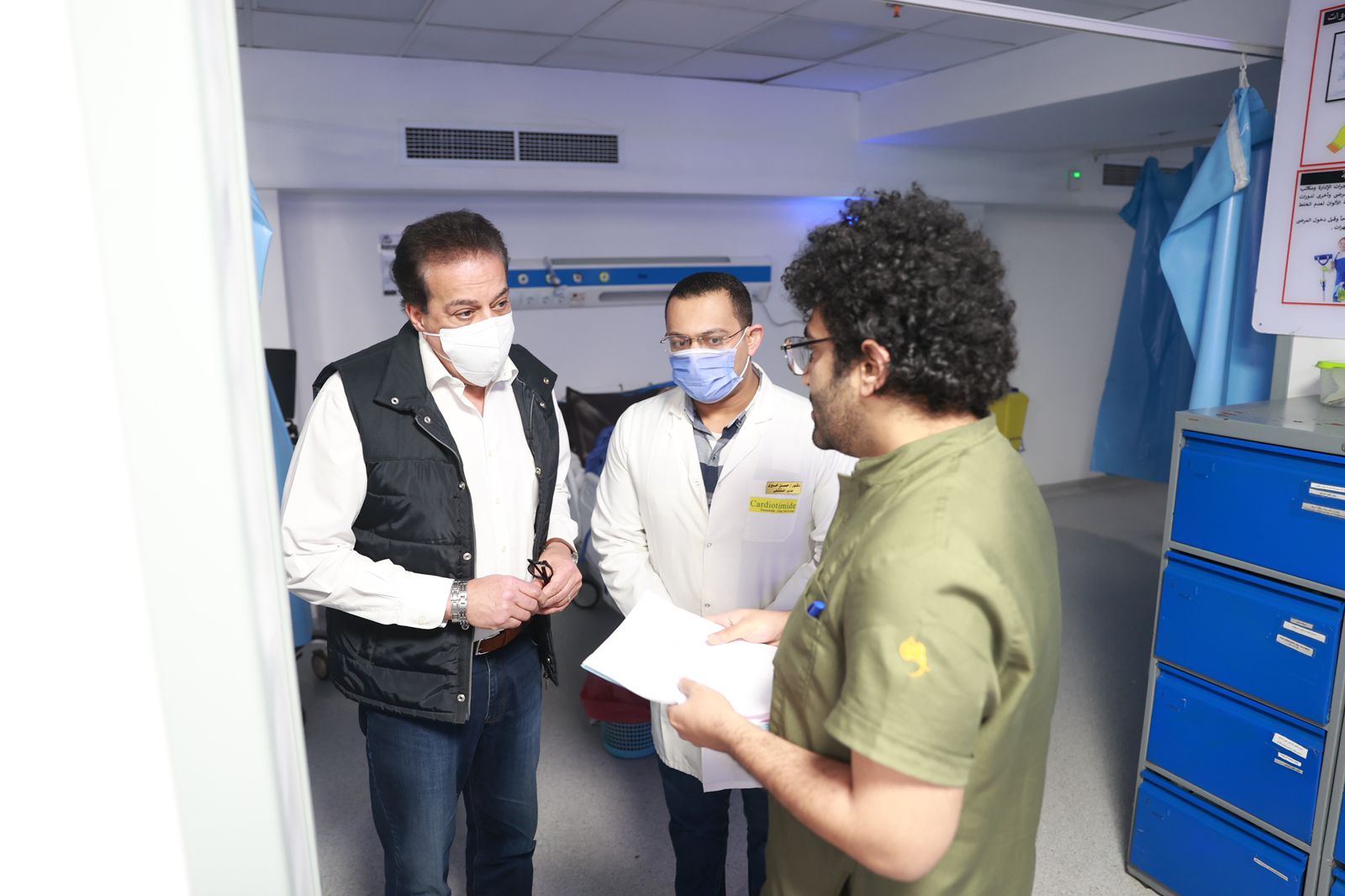 وزير الصحة يتفقد مستشفى النصر بحلوان