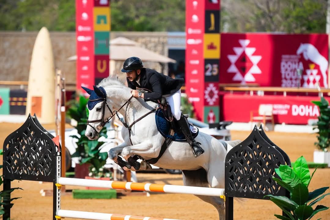 يوسف سعد الحمادي خلال السباق