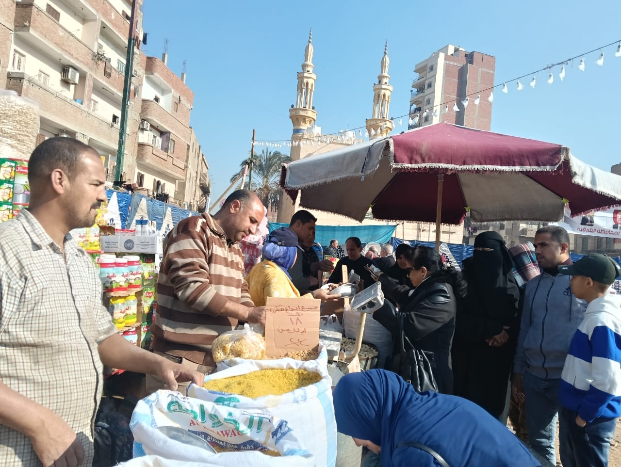 افتتاح  سوق اليوم الواحد  بالزقازيق