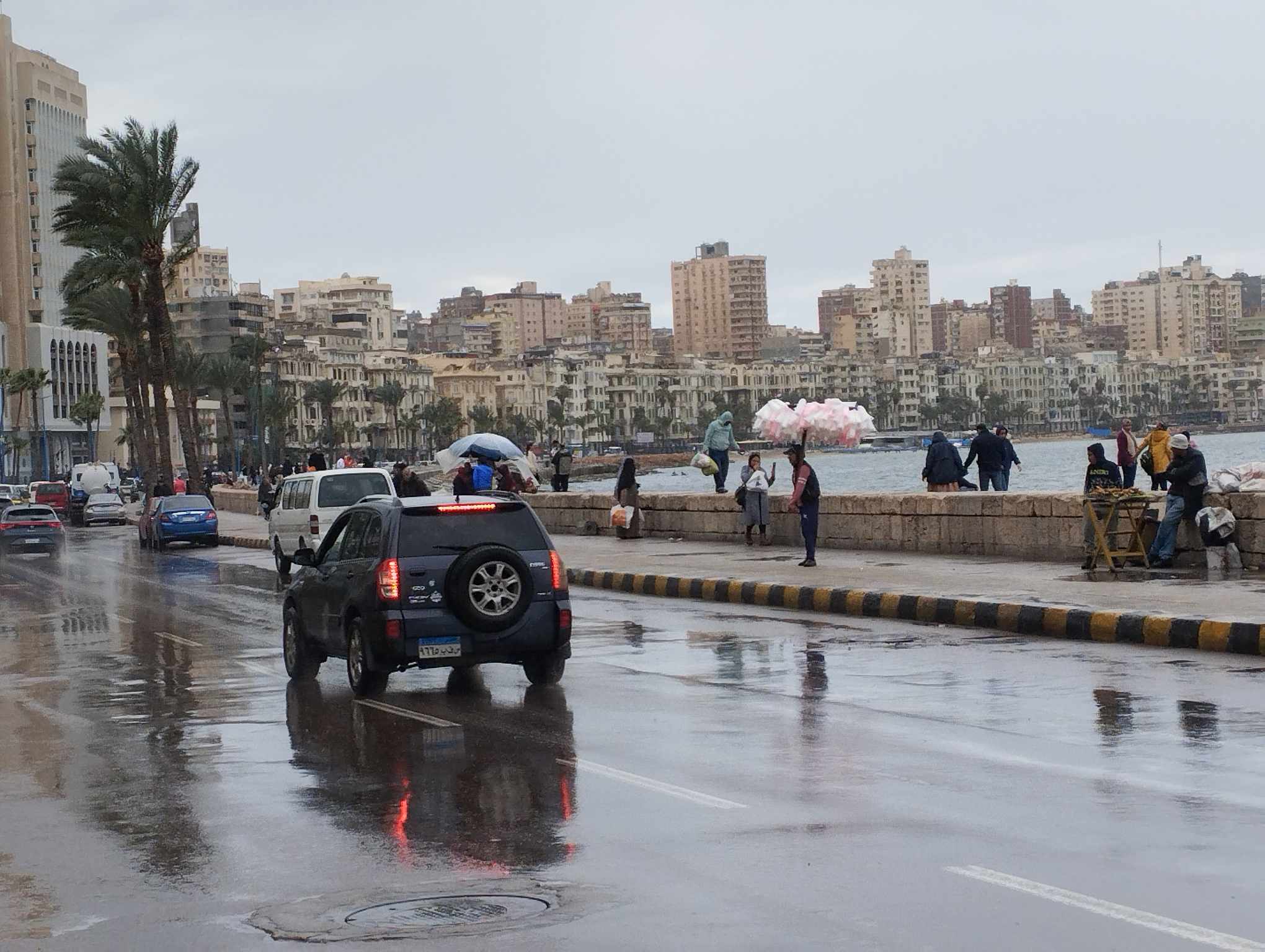 أمطار  غزيرة في  الإسكندرية