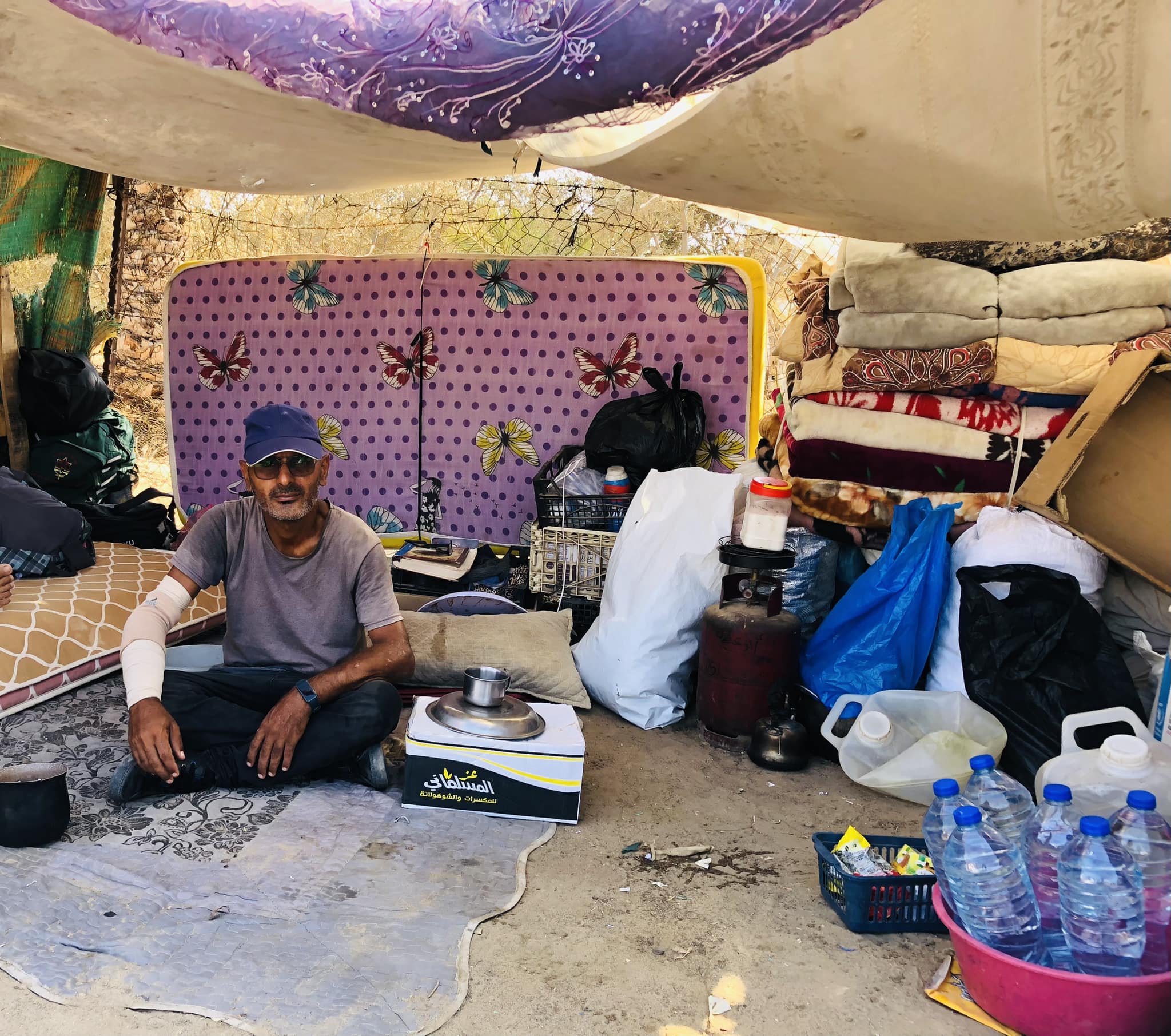 من يومياته في رحلات النزوح